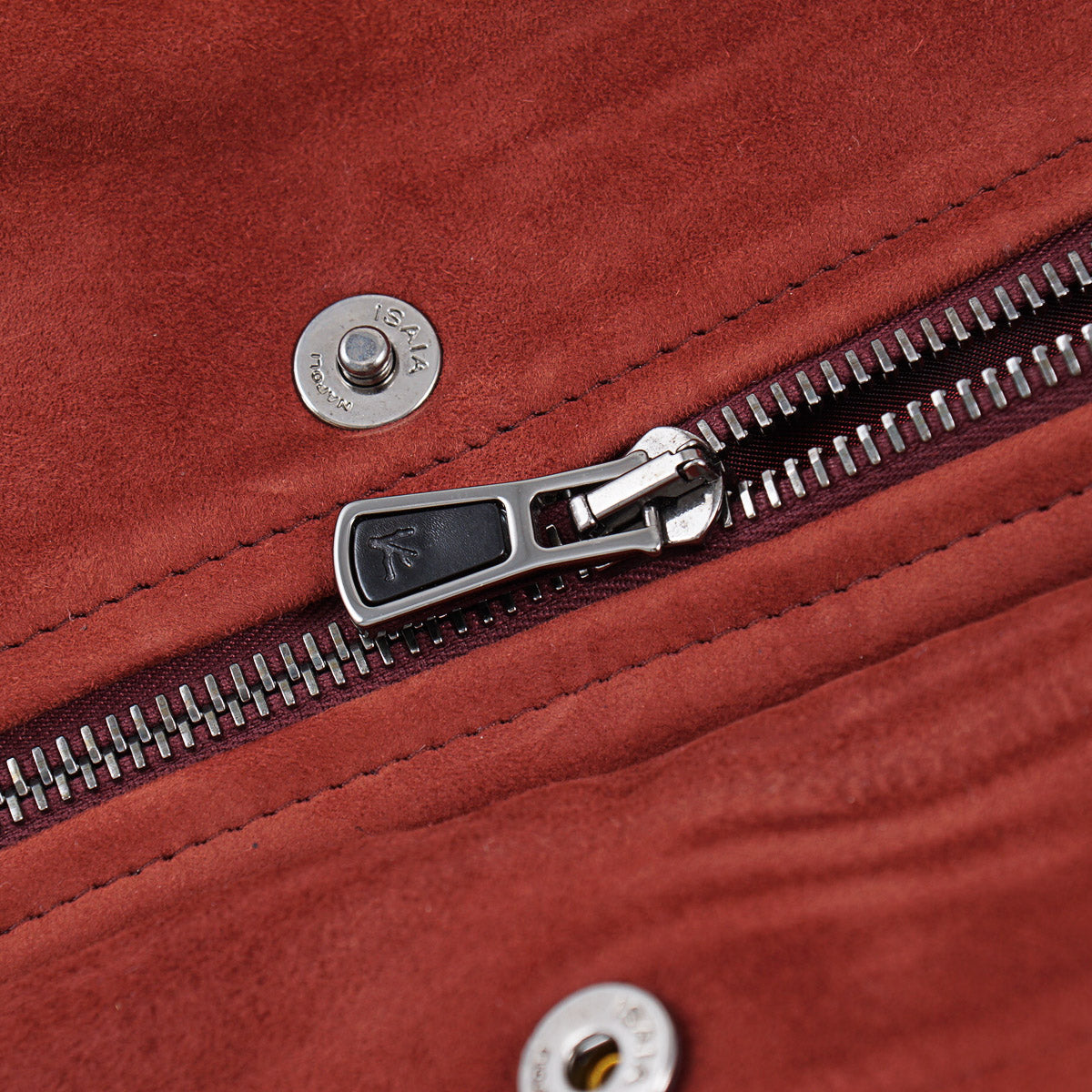 Isaia Lambskin Suede Field Jacket