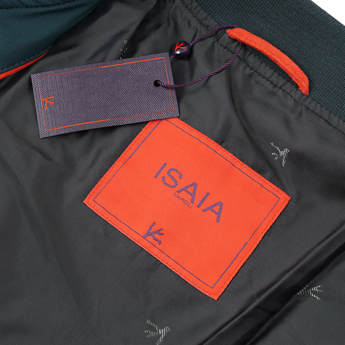 Isaia Wool-Nylon-Silk Bomber Jacket