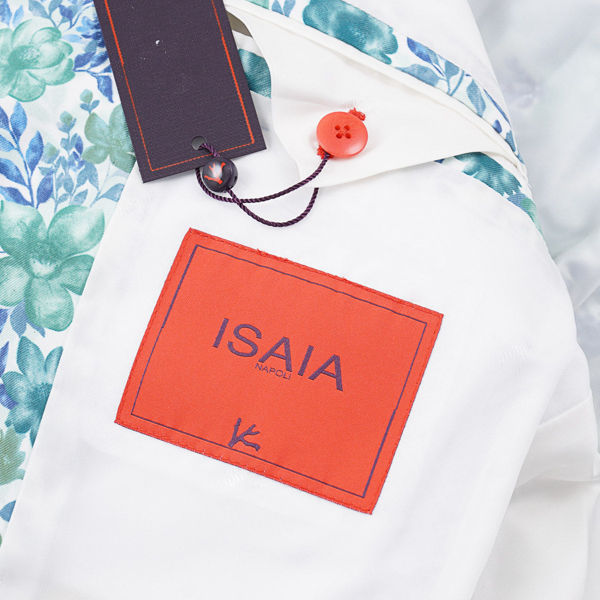 Isaia 'Gregorio' Floral Print Silk Blazer