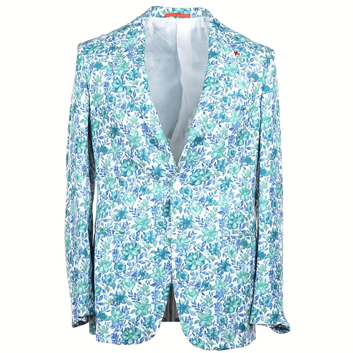 Isaia 'Gregorio' Floral Print Silk Blazer