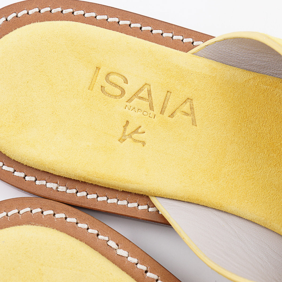 Isaia Nappa Suede Slide Sandals