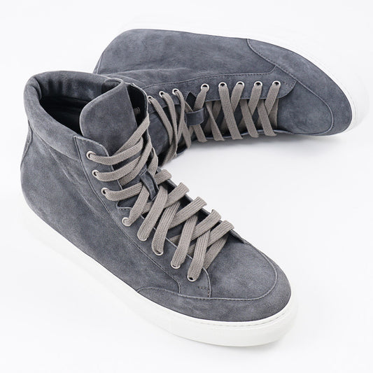Isaia Soft Suede High-Top Sneaker