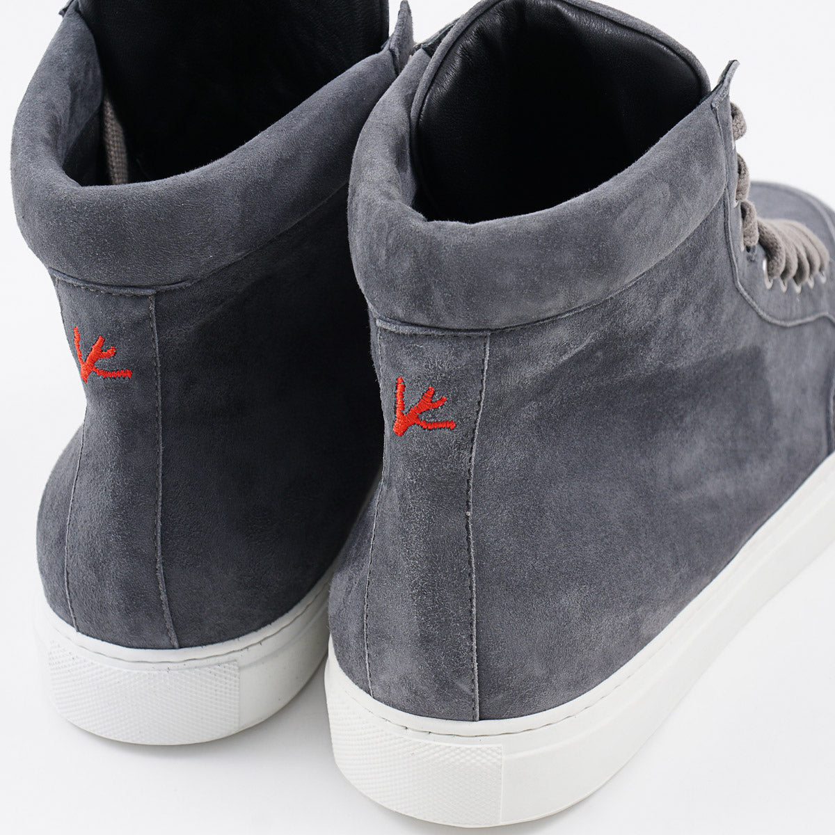 Isaia Soft Suede High-Top Sneaker