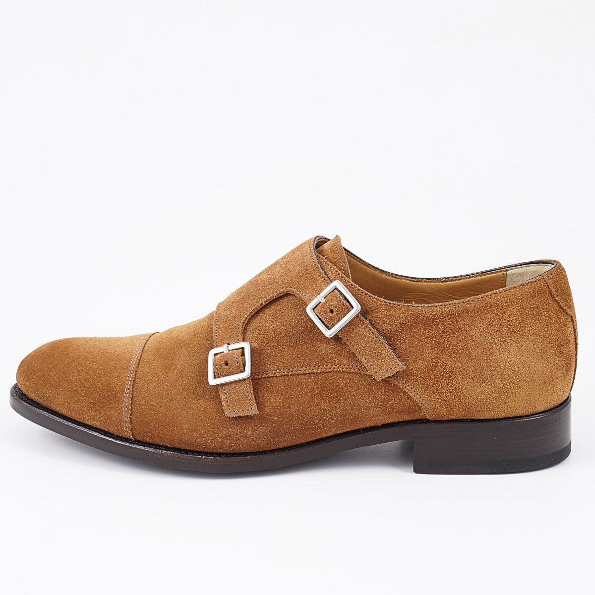 Isaia Suede Double Monk Strap