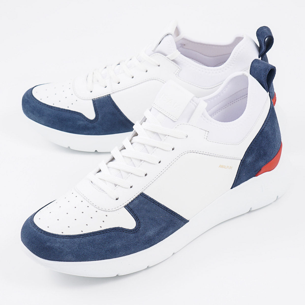 Isaia 'Amalfi' Leather Runner Sneakers