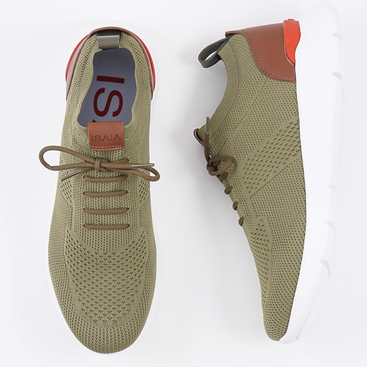 Isaia Lightweight Knit Runner Sneakers