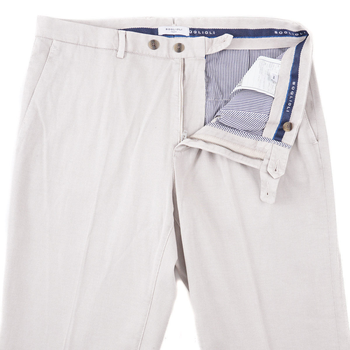 Boglioli Tailored-Fit Woven Cotton Pants - Top Shelf Apparel