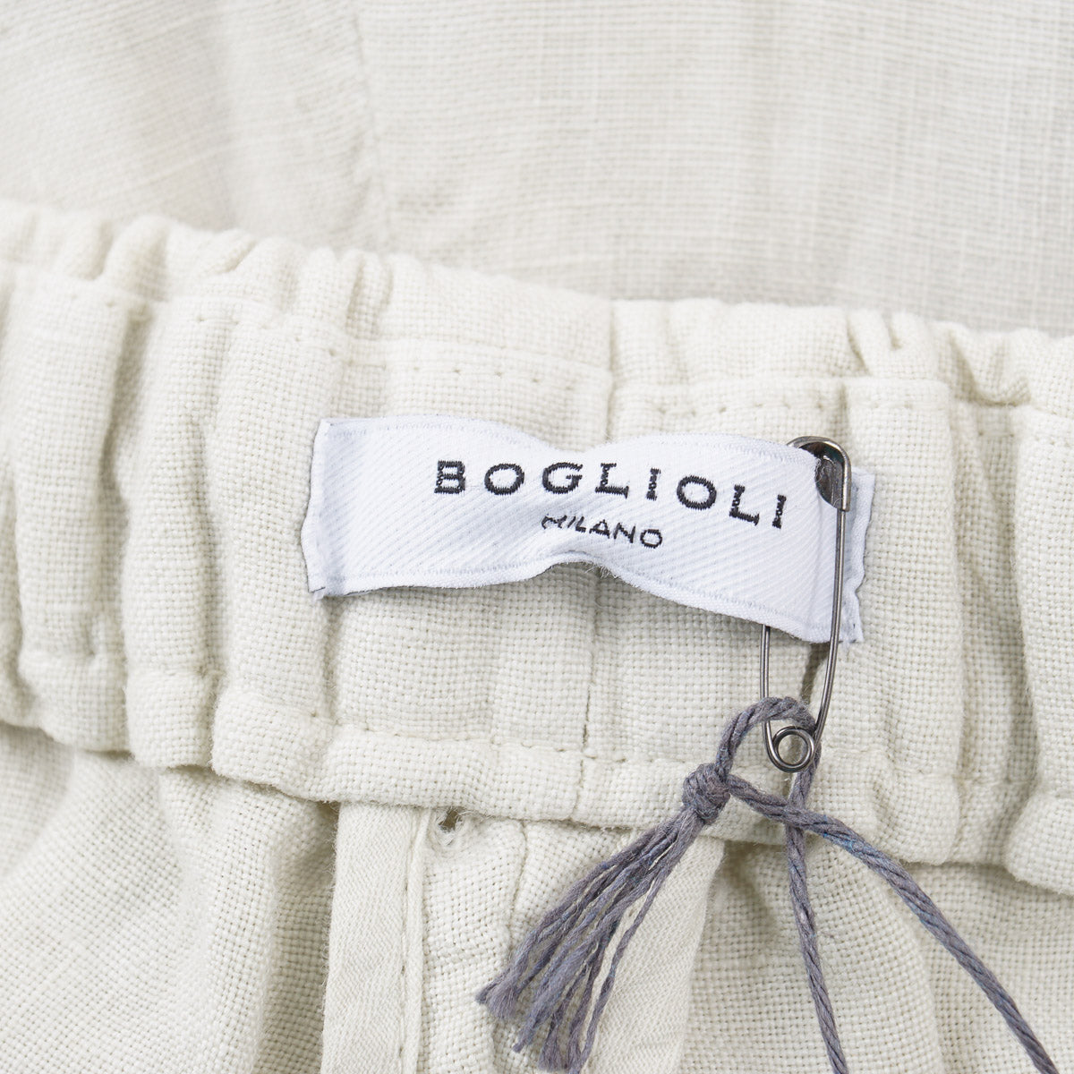 Boglioli Linen Pants with Drawstring Waist - Top Shelf Apparel