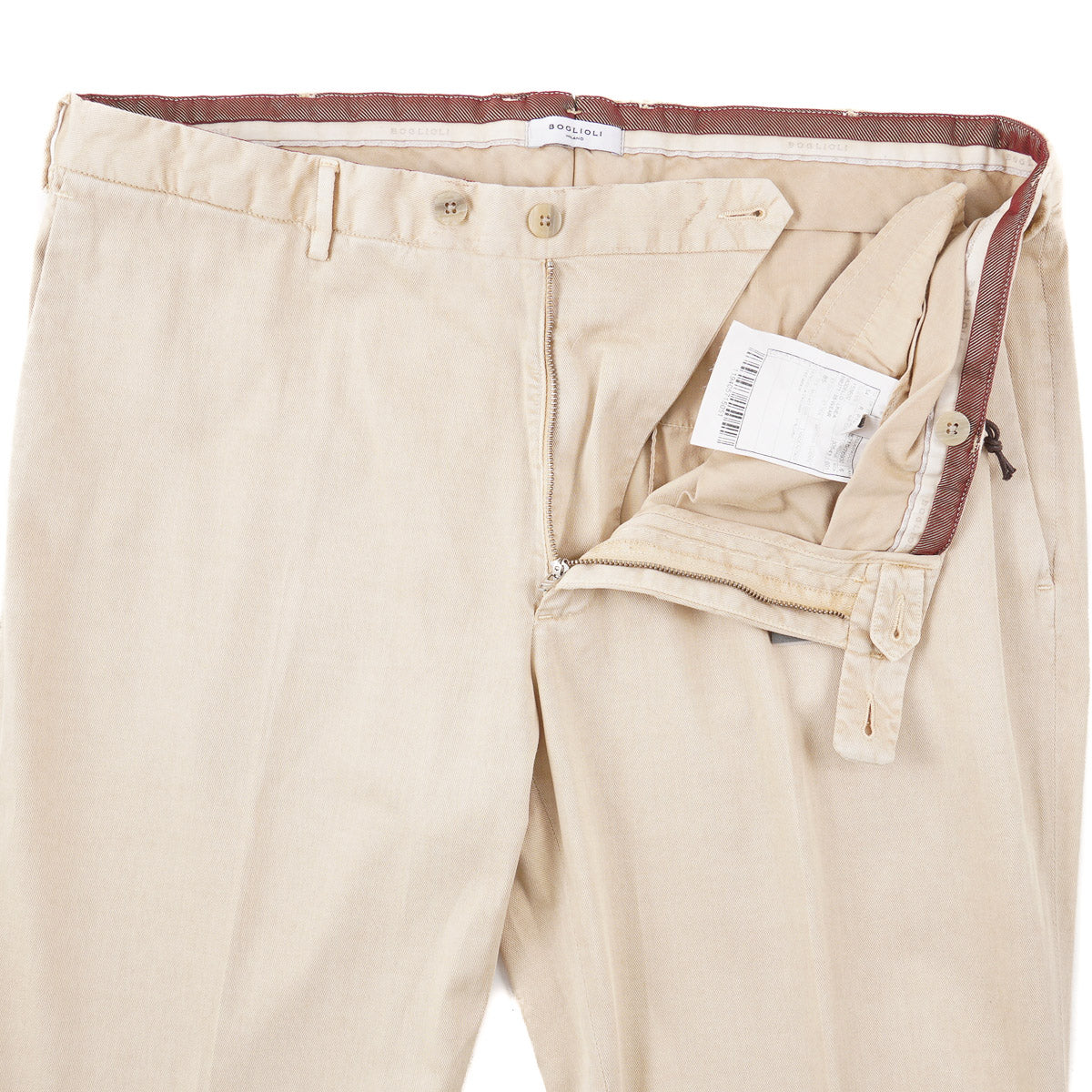 Boglioli Tailored-Fit Woven Cotton Pants - Top Shelf Apparel