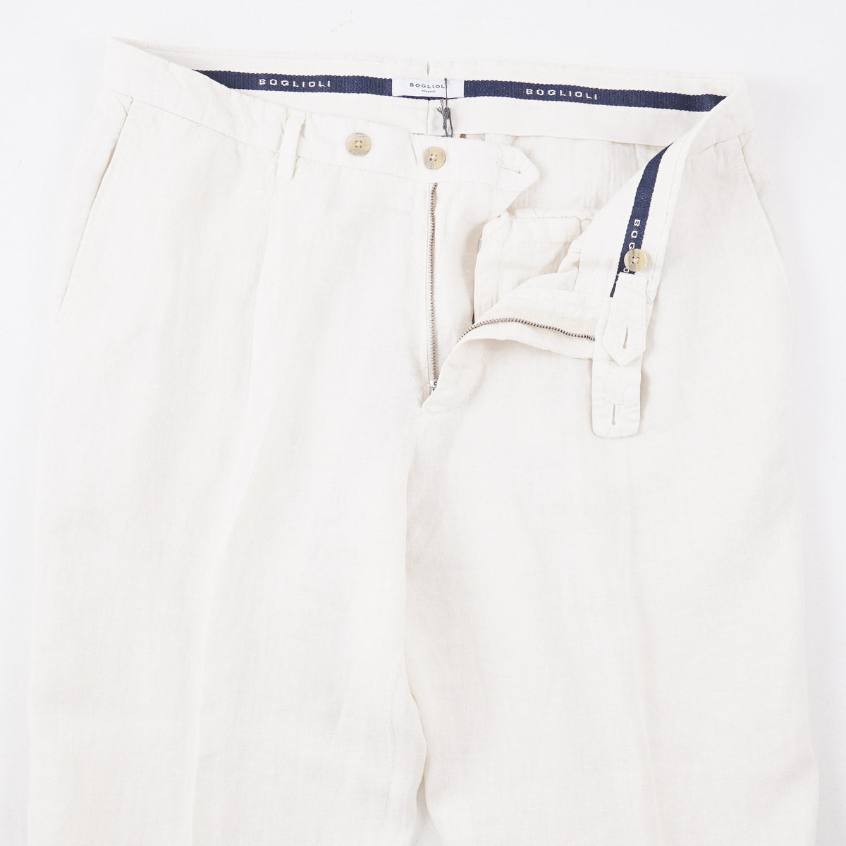 Boglioli Regular-Fit Linen Dress Pants - Top Shelf Apparel