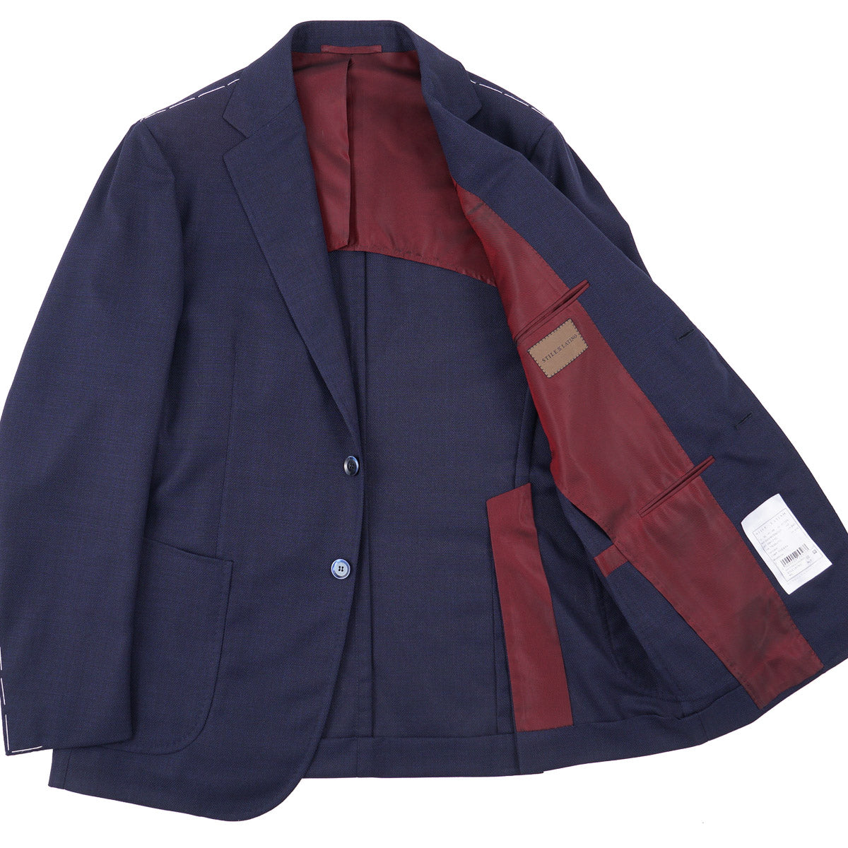 Stile Latino Woven Hopsack Wool Blazer - Top Shelf Apparel