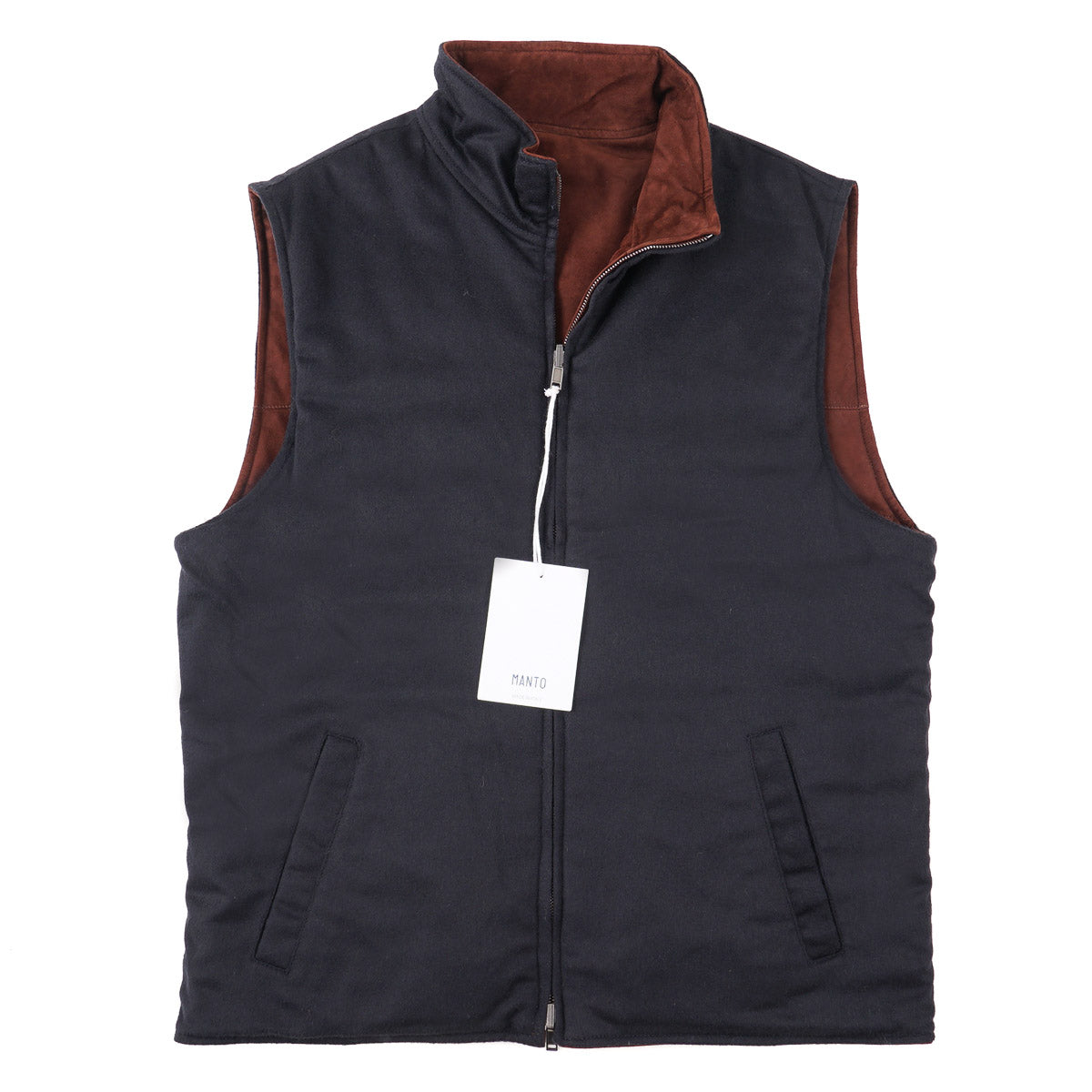 Manto Reversible Lambskin Suede Vest - Top Shelf Apparel