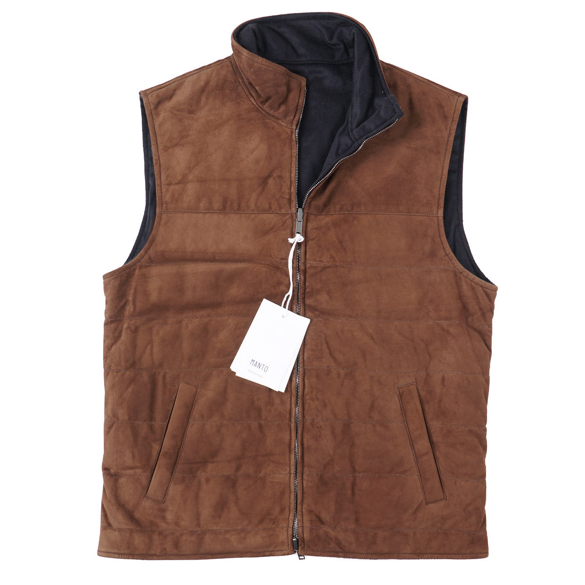 Manto Reversible Lambskin Suede Vest - Top Shelf Apparel