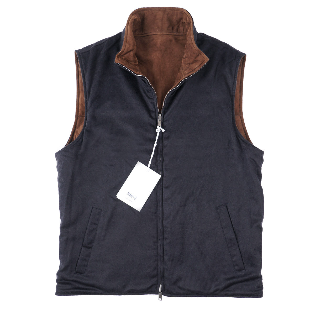 Manto Reversible Lambskin Suede Vest - Top Shelf Apparel