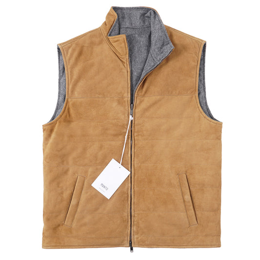 Manto Reversible Lambskin Suede Vest - Top Shelf Apparel