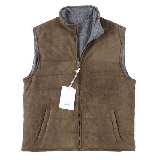 Manto Reversible Lambskin Suede Vest - Top Shelf Apparel