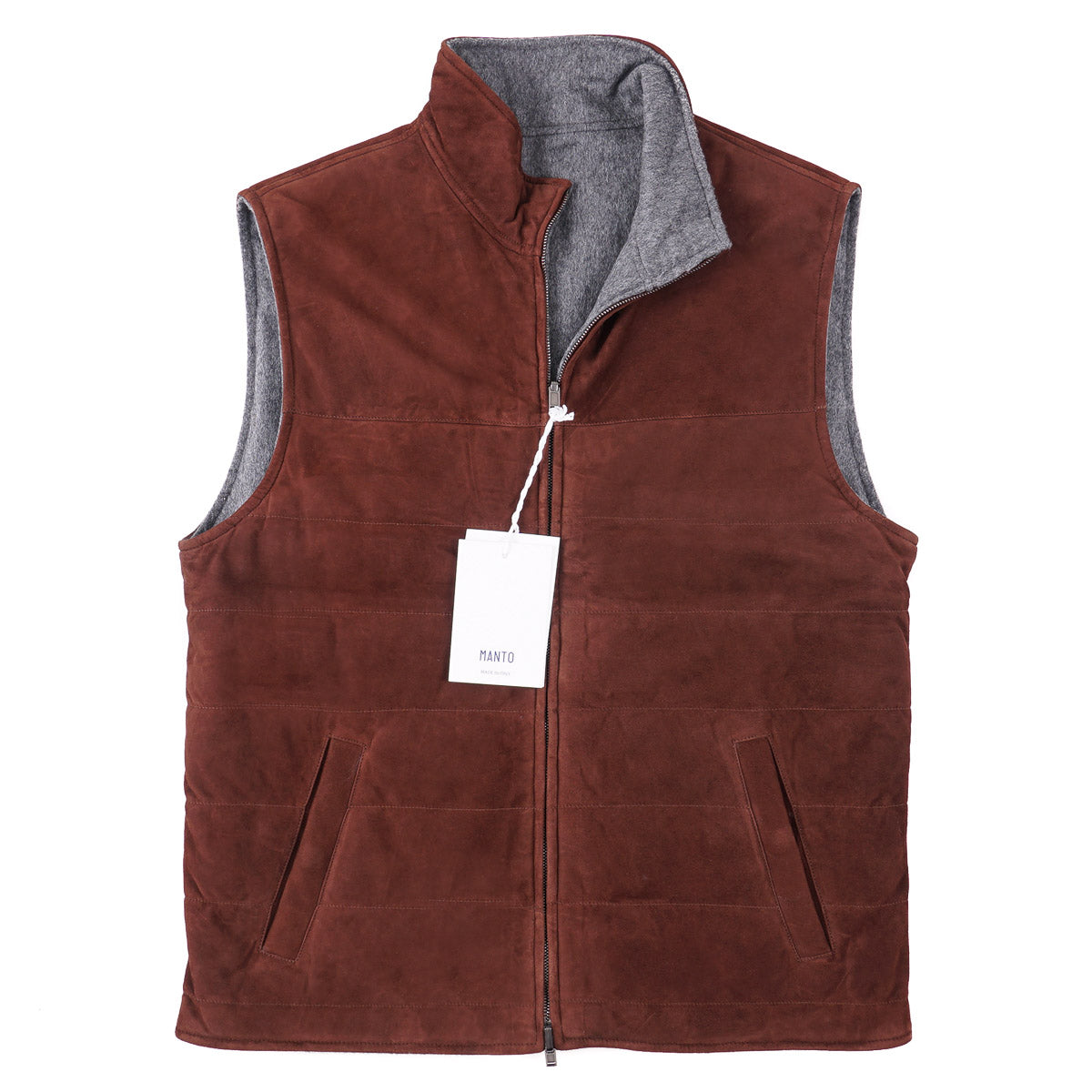 Manto Reversible Lambskin Suede Vest - Top Shelf Apparel