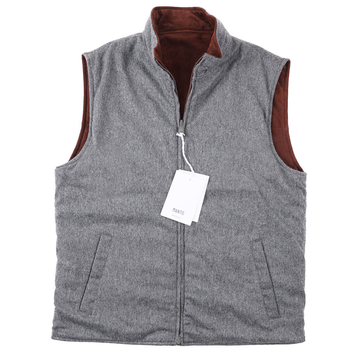 Manto Reversible Lambskin Suede Vest - Top Shelf Apparel