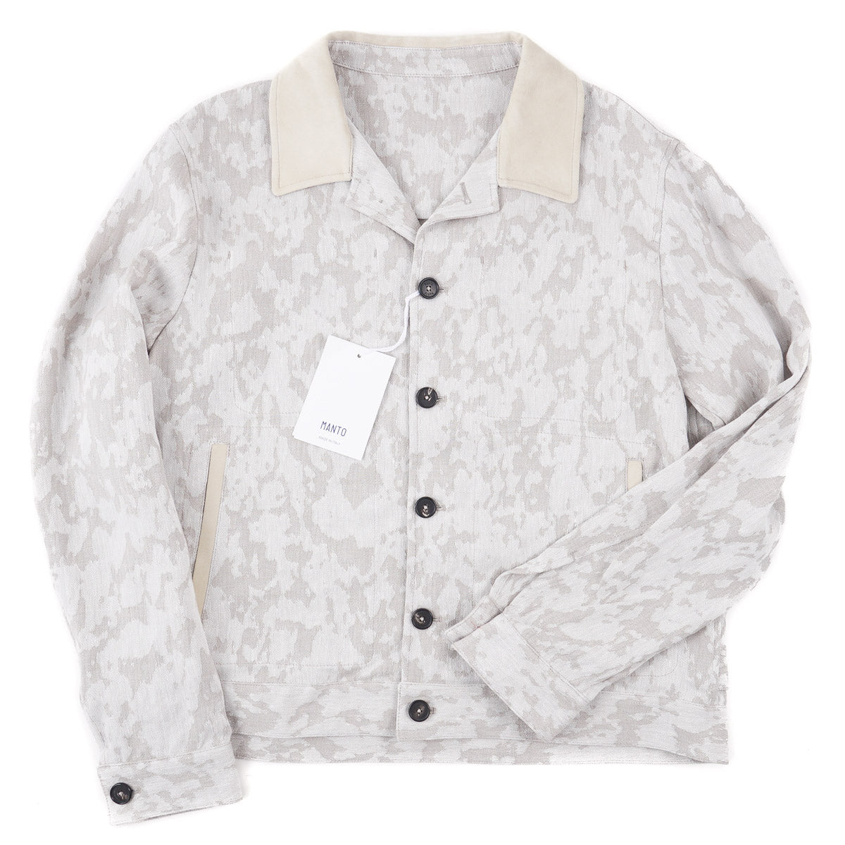 Manto 'Strozzi' Linen Blouson Jacket - Top Shelf Apparel