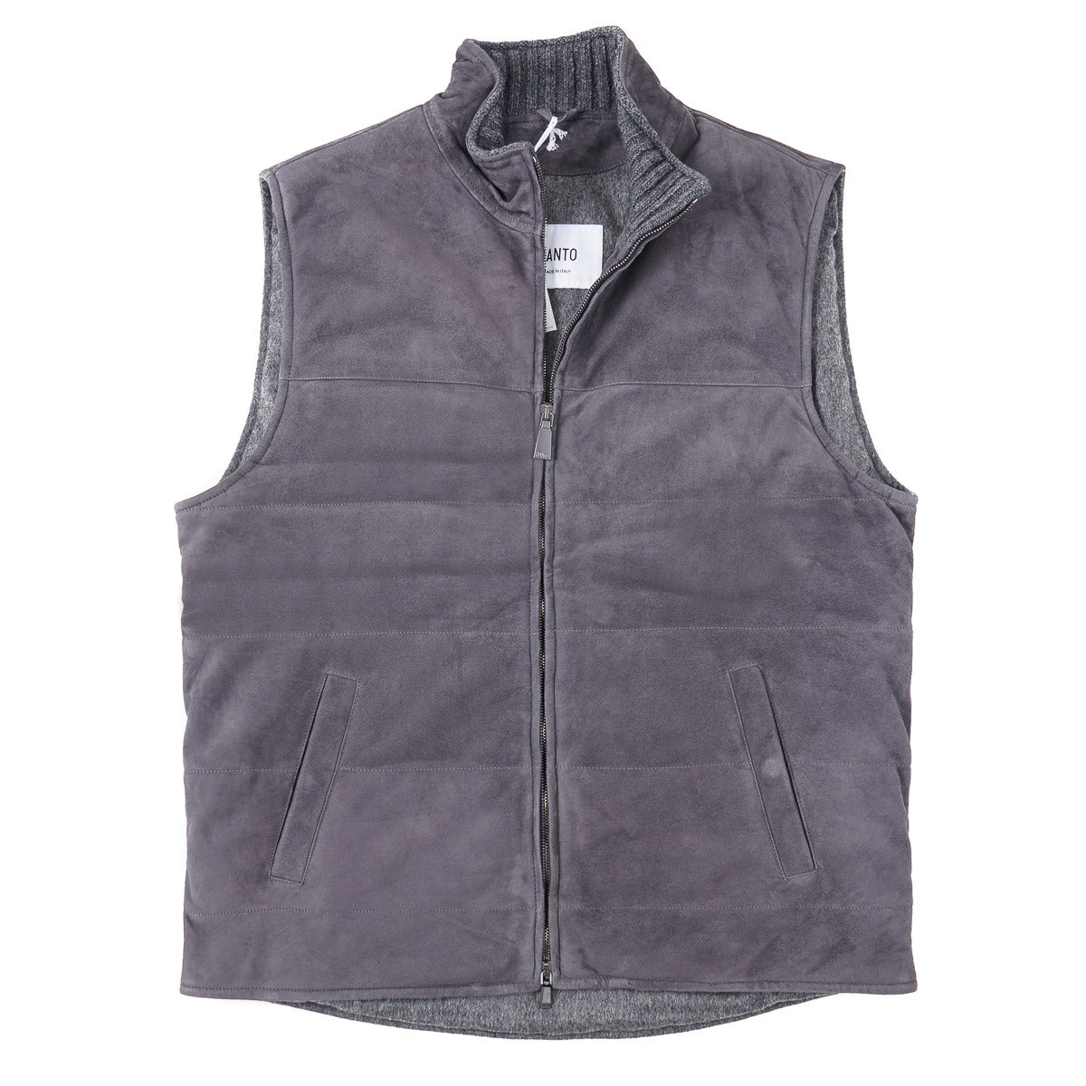 Manto Wool-Lined Lambskin Suede Vest - Top Shelf Apparel