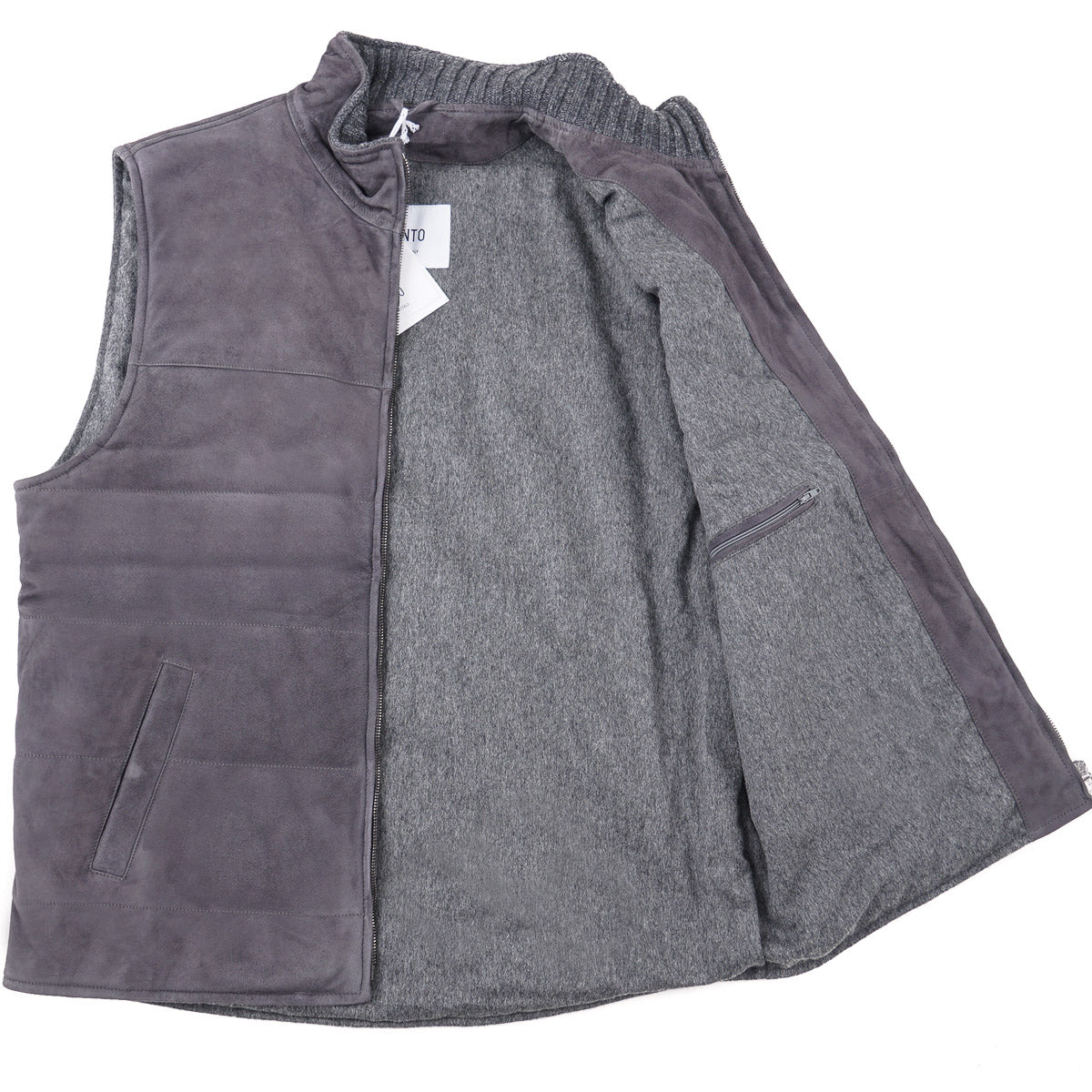 Manto Wool-Lined Lambskin Suede Vest - Top Shelf Apparel