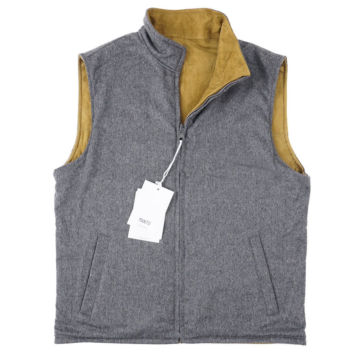 Manto Reversible Lambskin Suede Vest - Top Shelf Apparel