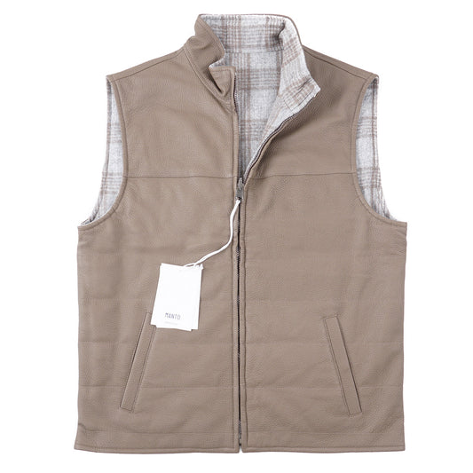 Manto Reversible Deerskin Leather Vest - Top Shelf Apparel