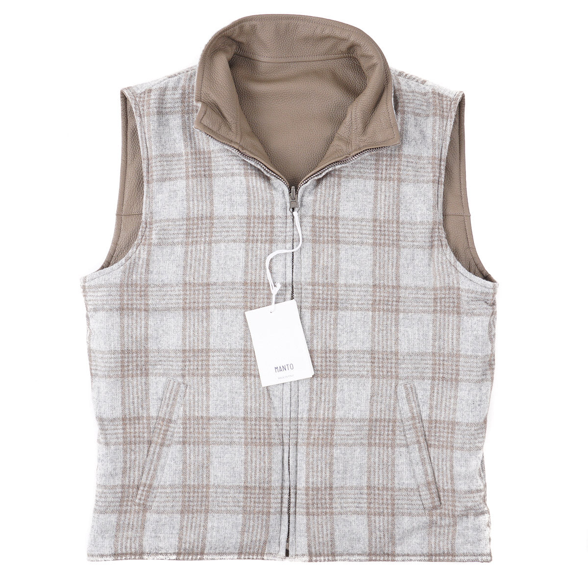 Manto Reversible Deerskin Leather Vest - Top Shelf Apparel