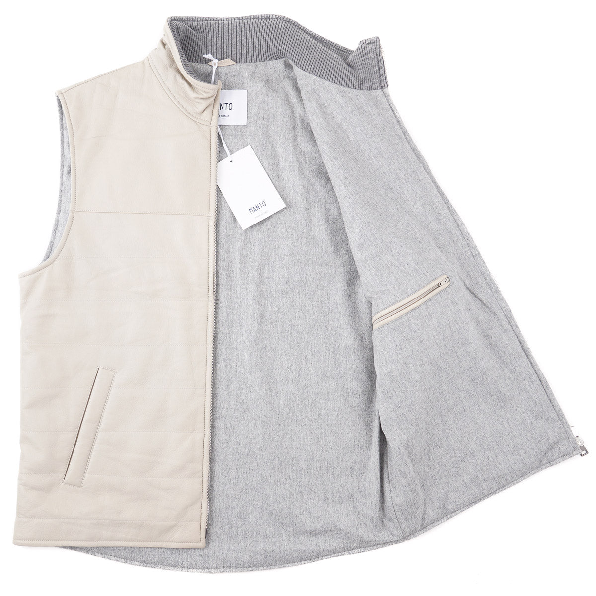 Manto Wool-Lined Deerskin Leather Vest - Top Shelf Apparel