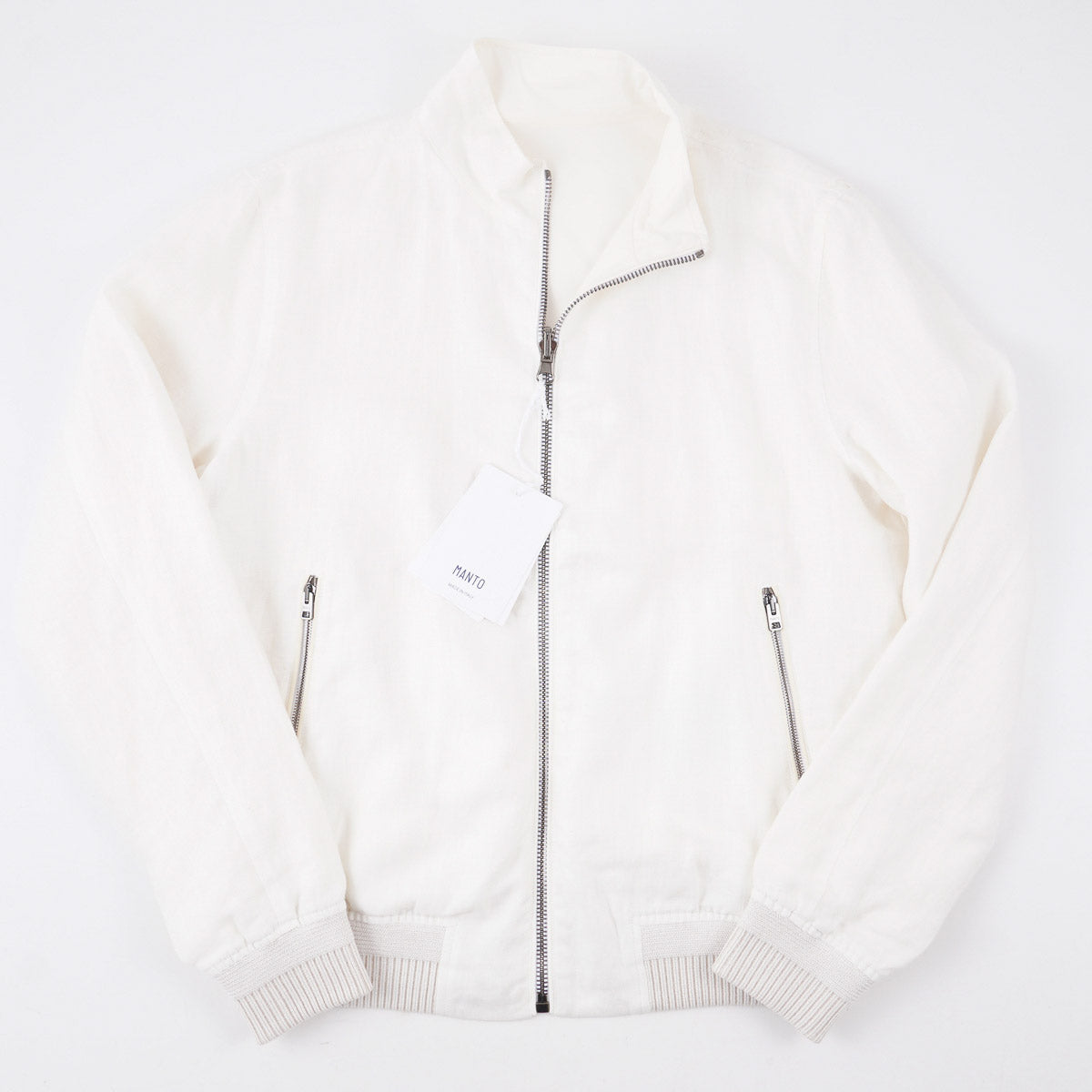 Manto Reversible Linen Windbreaker Jacket - Top Shelf Apparel