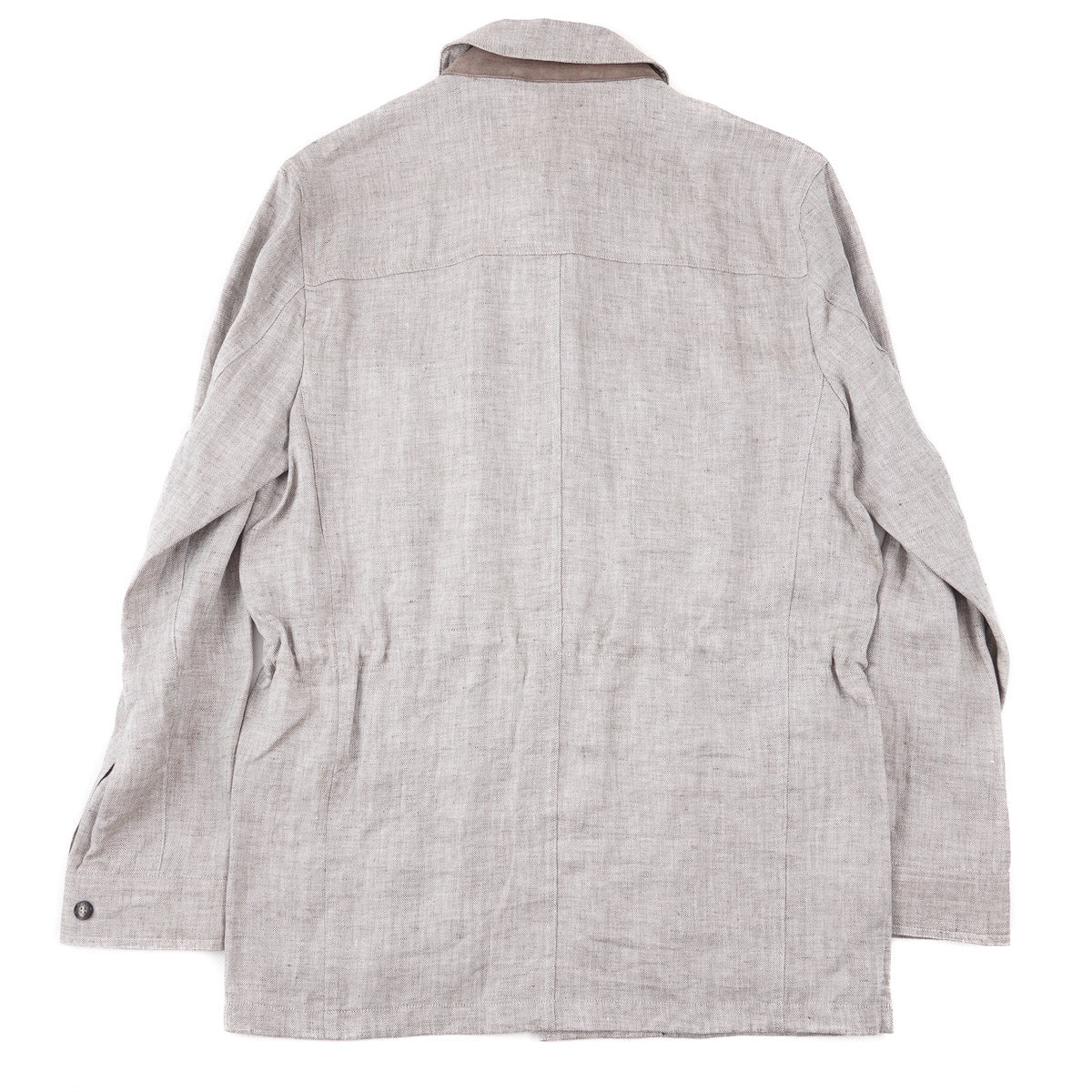 Lightweight Woven Linen Safari Jacket - Top Shelf Apparel