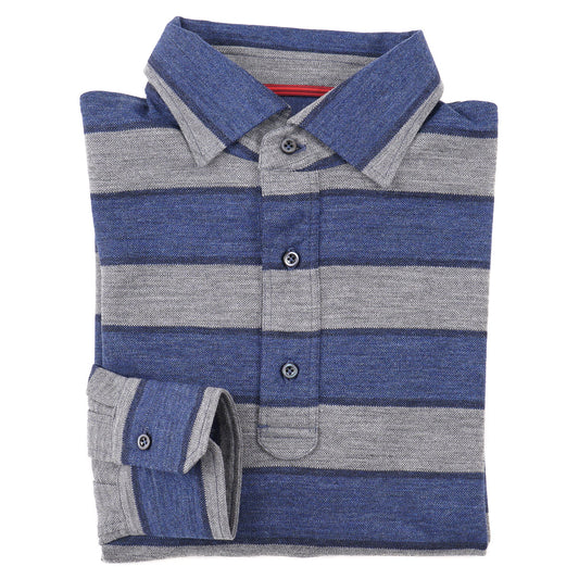 Isaia Long Sleeve Merino Wool Polo