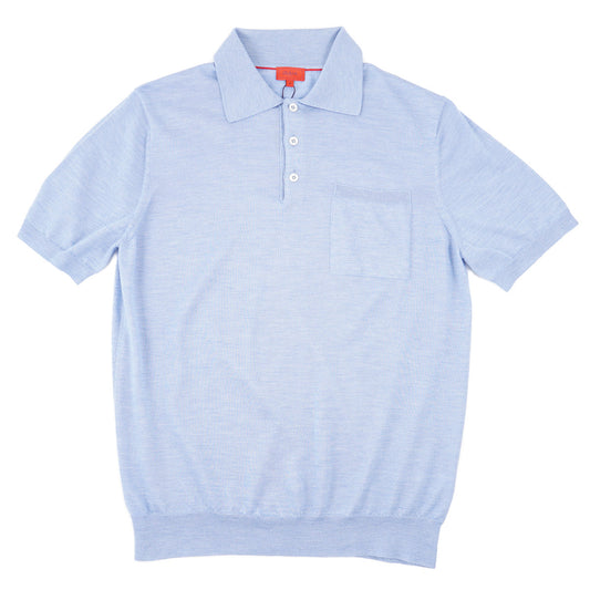 Isaia Knit Cashmere Polo Sweater