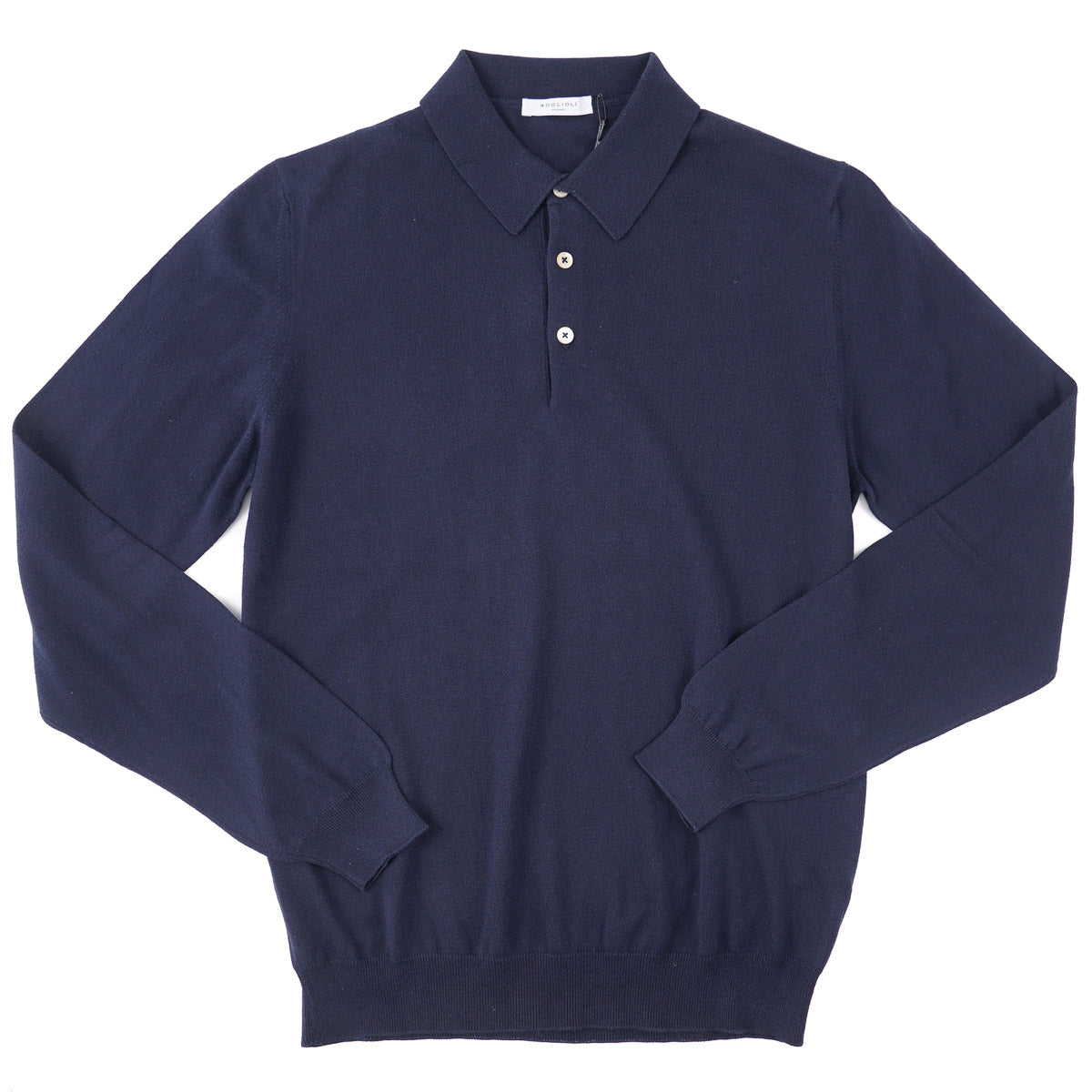 Boglioli Soft-Knit Cotton Polo Sweater - Top Shelf Apparel