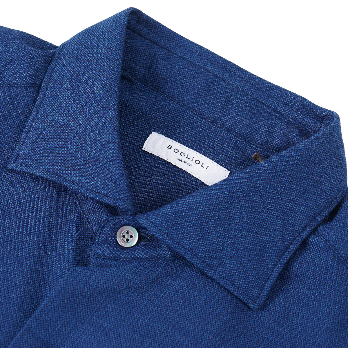 Boglioli Slim-Fit Pique Knit Cotton Shirt - Top Shelf Apparel