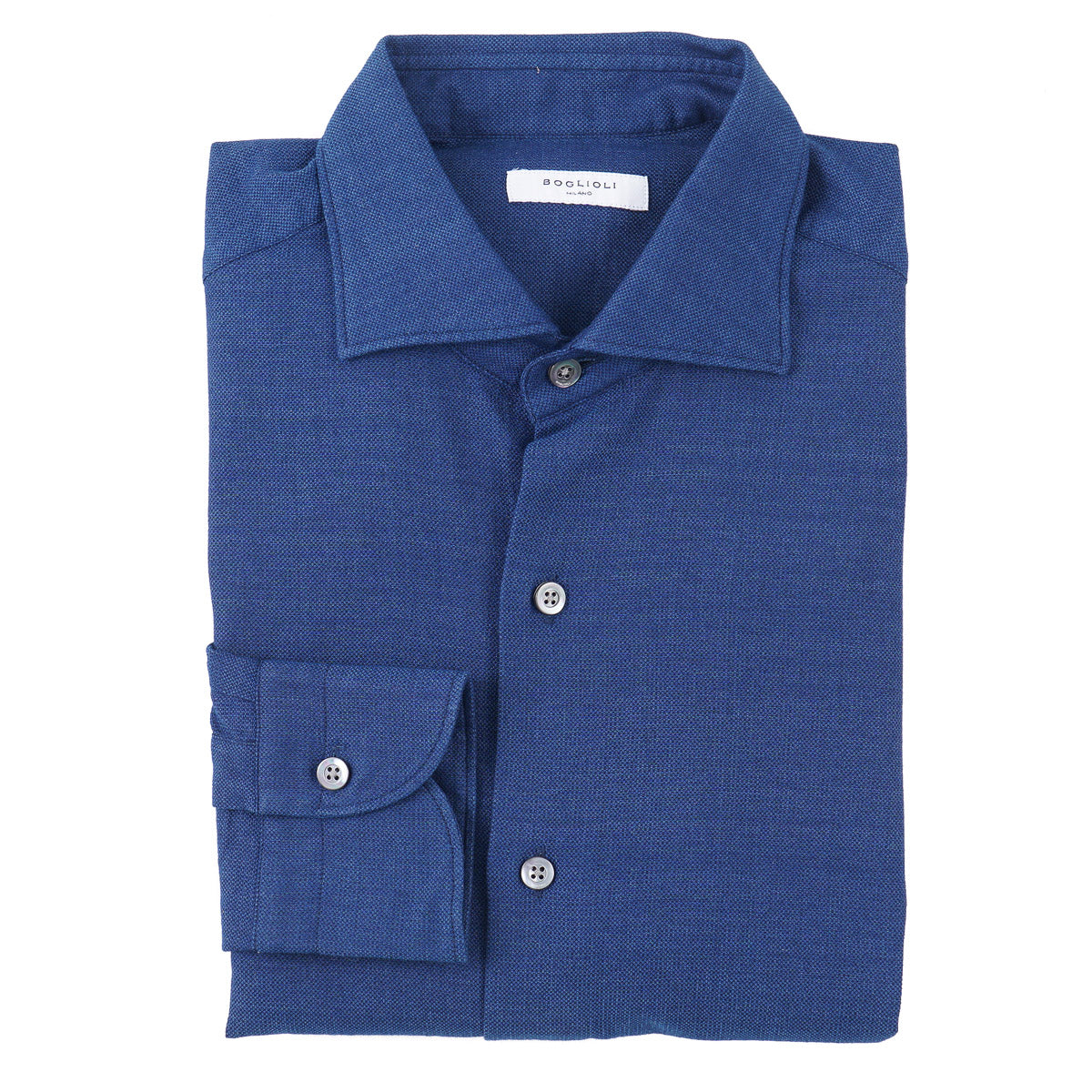 Boglioli Slim-Fit Pique Knit Cotton Shirt - Top Shelf Apparel