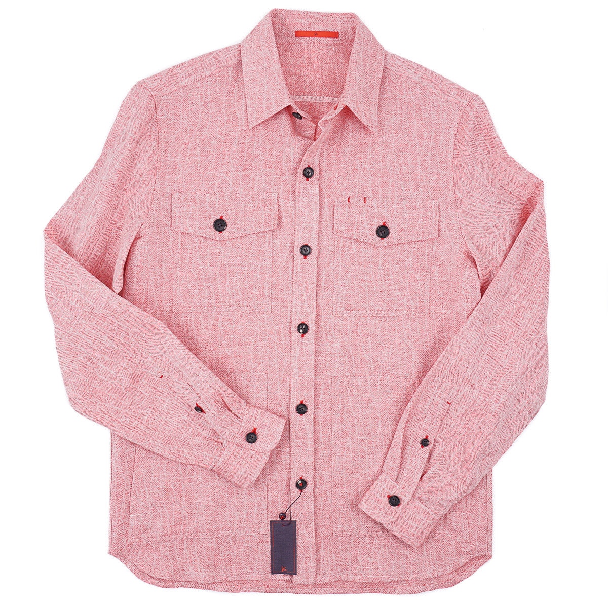 Isaia Light Wool-Linen Shirt-Jacket - Top Shelf Apparel
