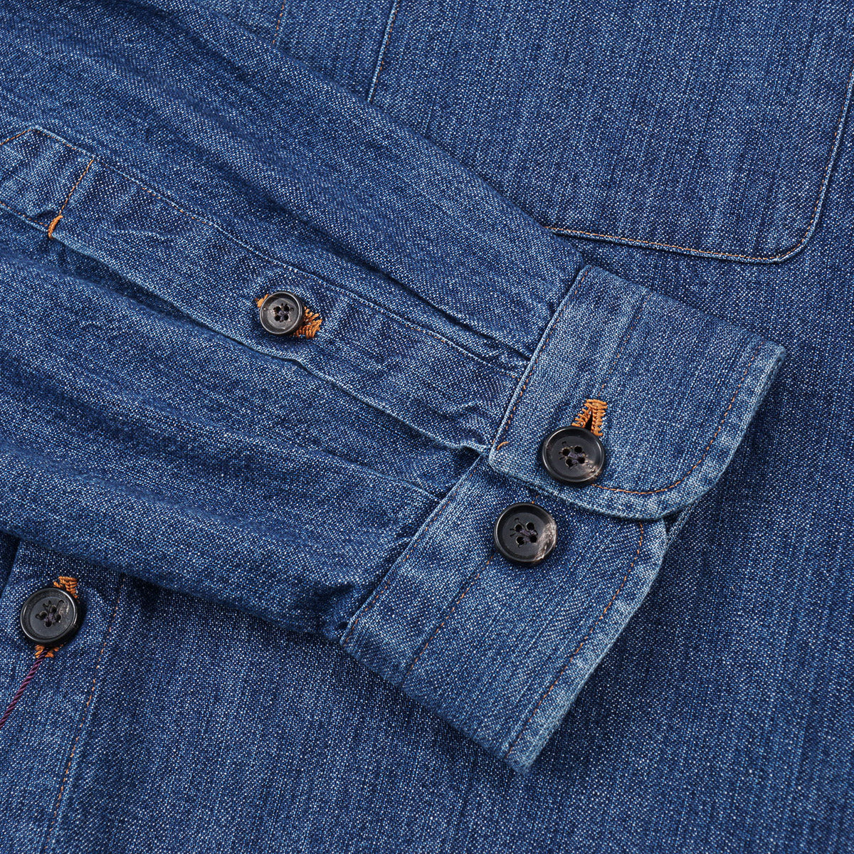 Isaia Denim Cotton Overshirt - Top Shelf Apparel