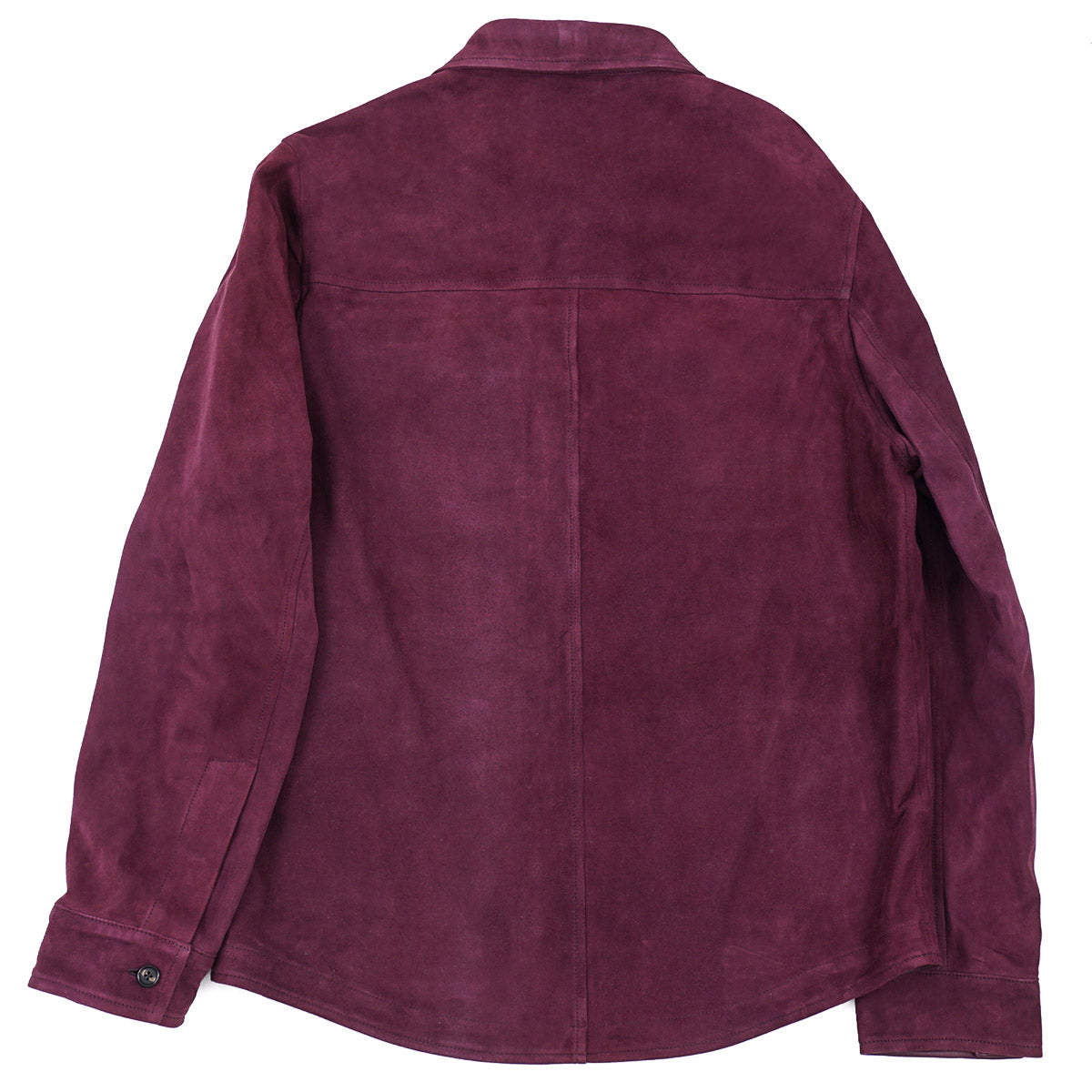 Isaia Lamb Suede Leather Overshirt Jacket - Top Shelf Apparel