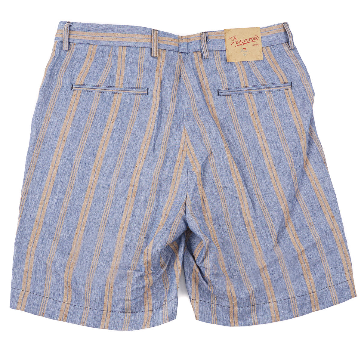 Marco Pescarolo Striped Linen Shorts - Top Shelf Apparel