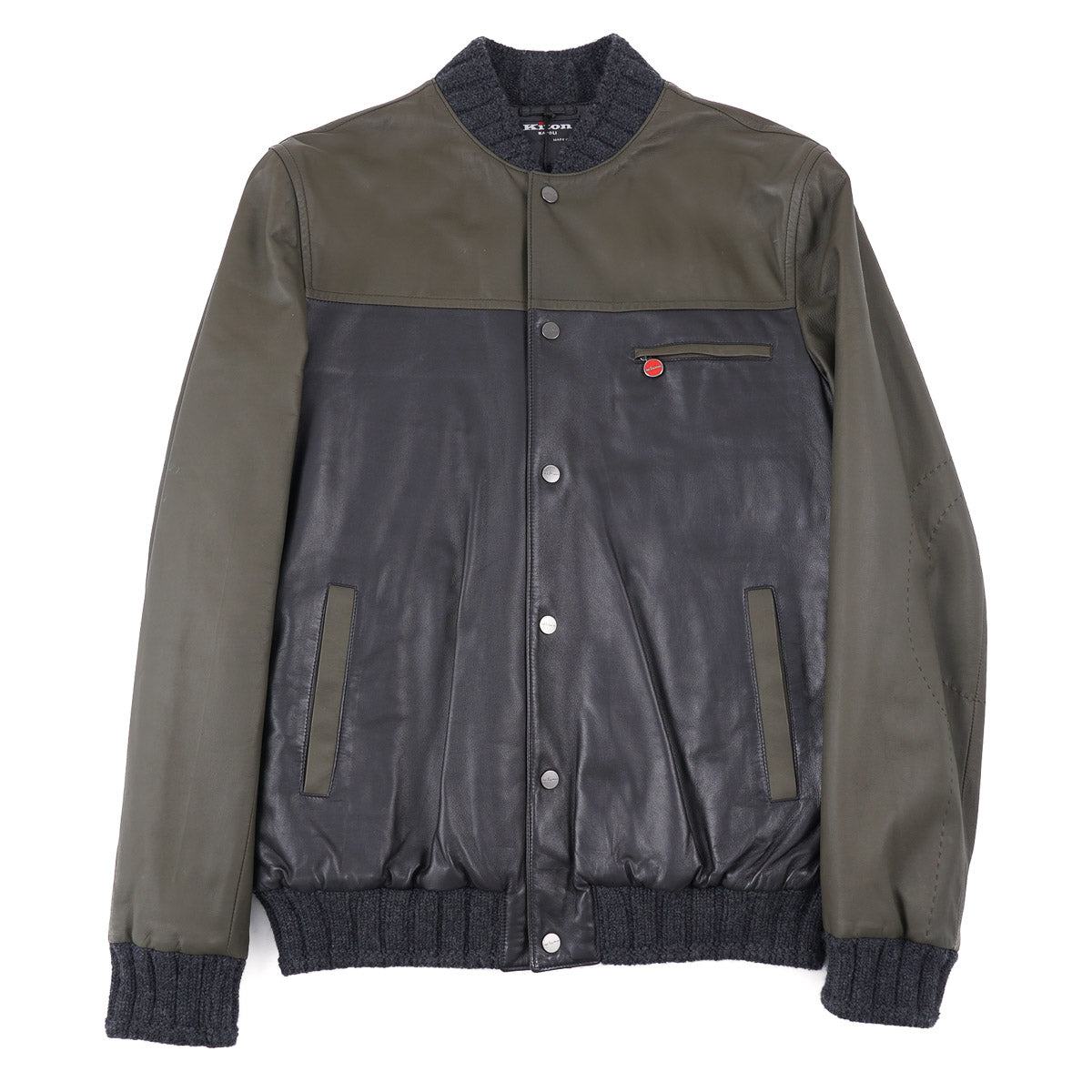 Kiton Lambskin Leather Jacket with Down Fill - Top Shelf Apparel