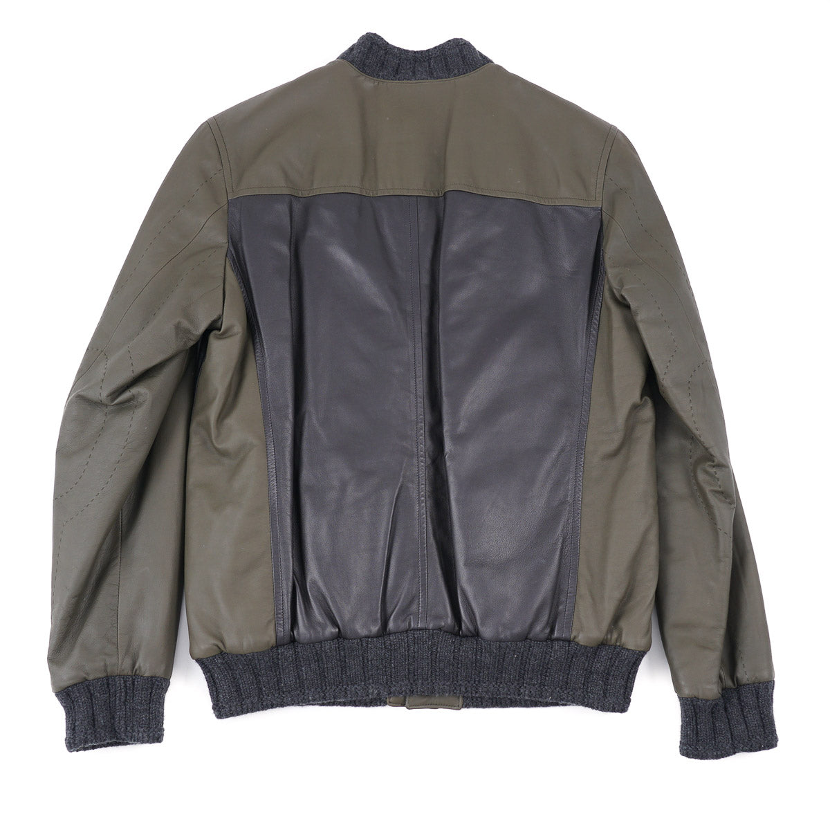 Kiton Lambskin Leather Jacket with Down Fill - Top Shelf Apparel