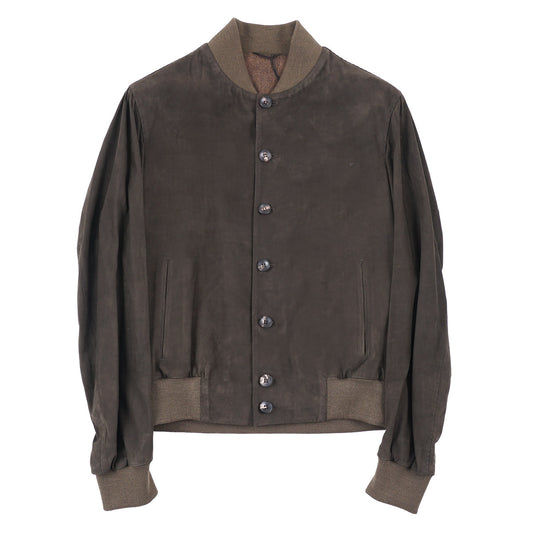 Kiton Cashmere-Lined Nubuck Leather Jacket - Top Shelf Apparel