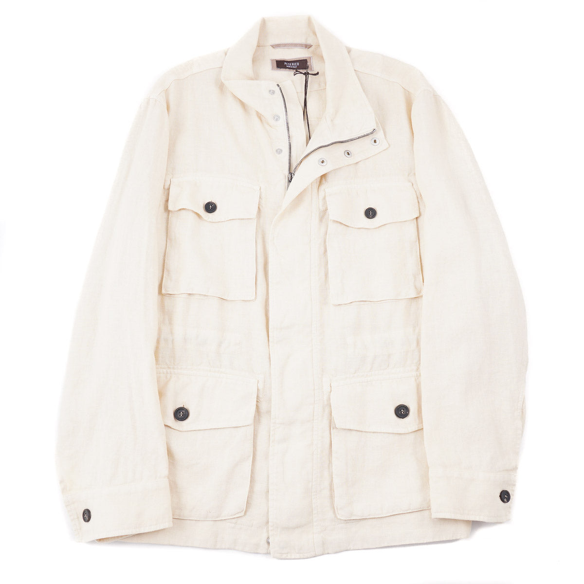 Peserico Washed Linen Field Jacket - Top Shelf Apparel