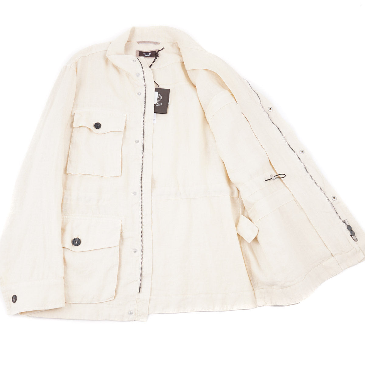 Peserico Washed Linen Field Jacket - Top Shelf Apparel