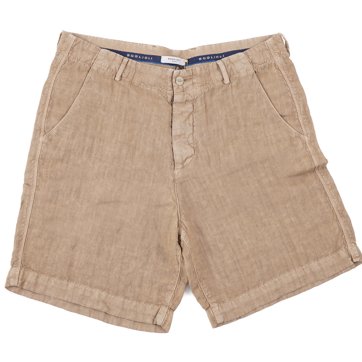 Boglioli Washed Linen Bermuda Shorts - Top Shelf Apparel