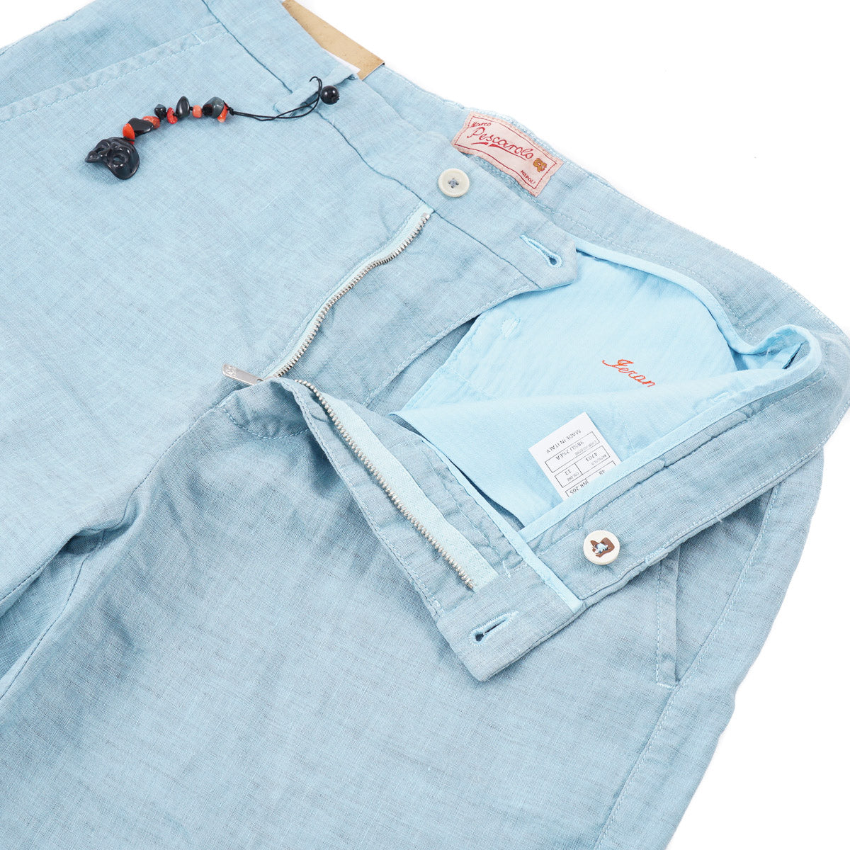 Marco Pescarolo Aqua Linen Shorts - Top Shelf Apparel