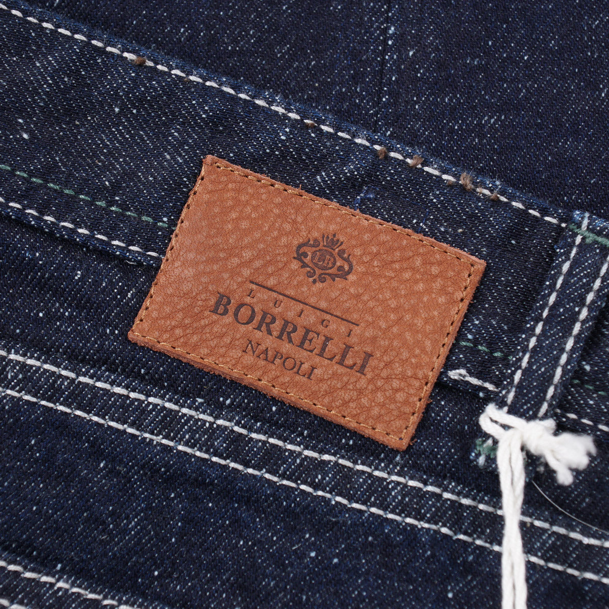 Luigi Borrelli Flecked Denim Jeans - Top Shelf Apparel