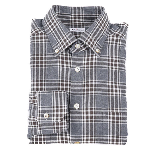 Kiton Lightweight Flannel Cotton Shirt - Top Shelf Apparel
