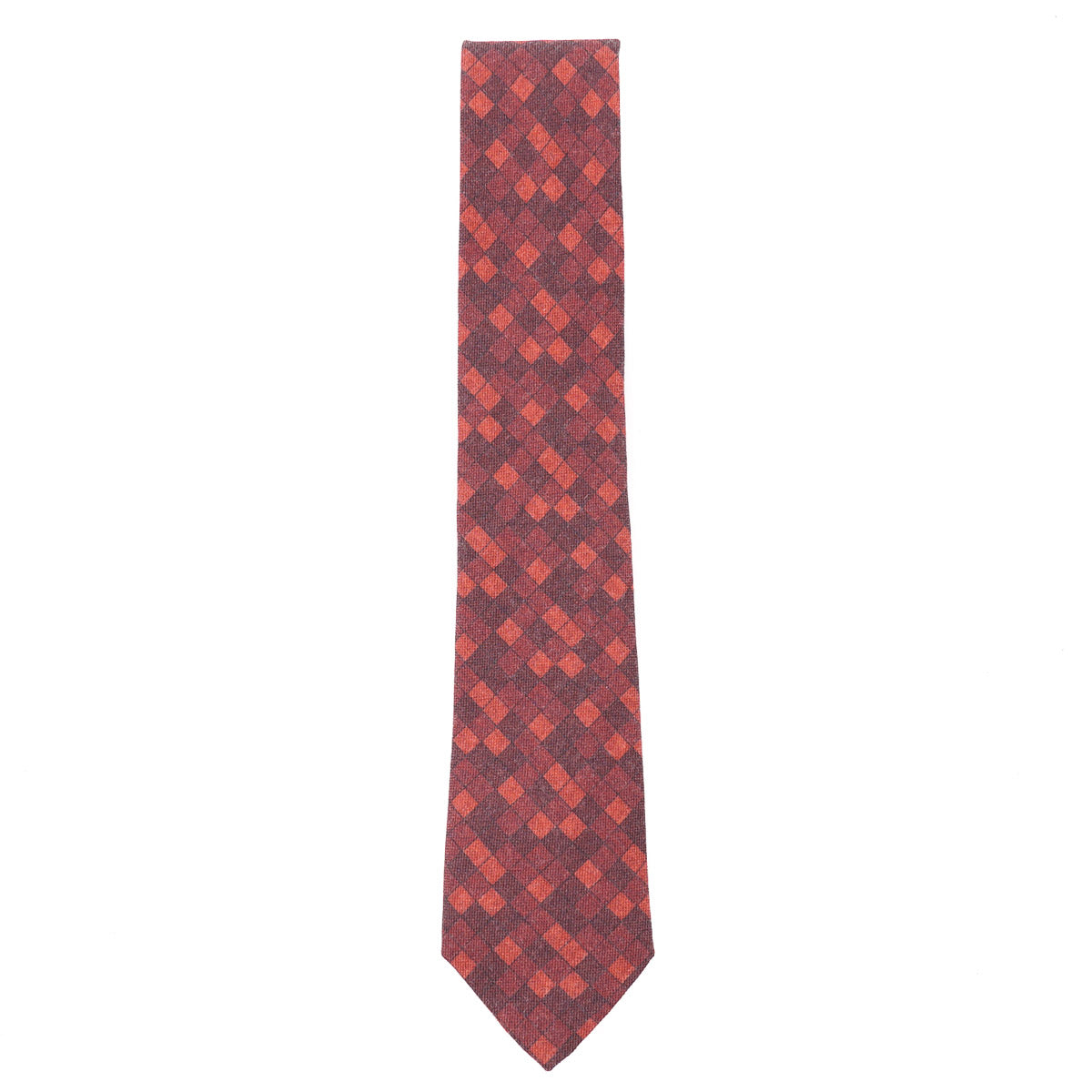 Isaia Check Print Wool and Silk Tie - Top Shelf Apparel